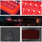 3Pcs Cab Roof Running Light Smoked Housing Blue LED for Silverado Sierra (2007–2013)