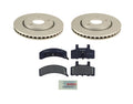 2 Front Vented Rotors & Semi-Met Disc Brake Pad Kit for GMC Safari (1996–2005)