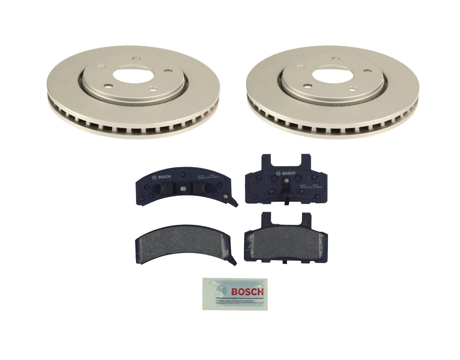 2 Front Vented Rotors & Semi-Met Disc Brake Pad Kit for GMC Safari (1996–2005)