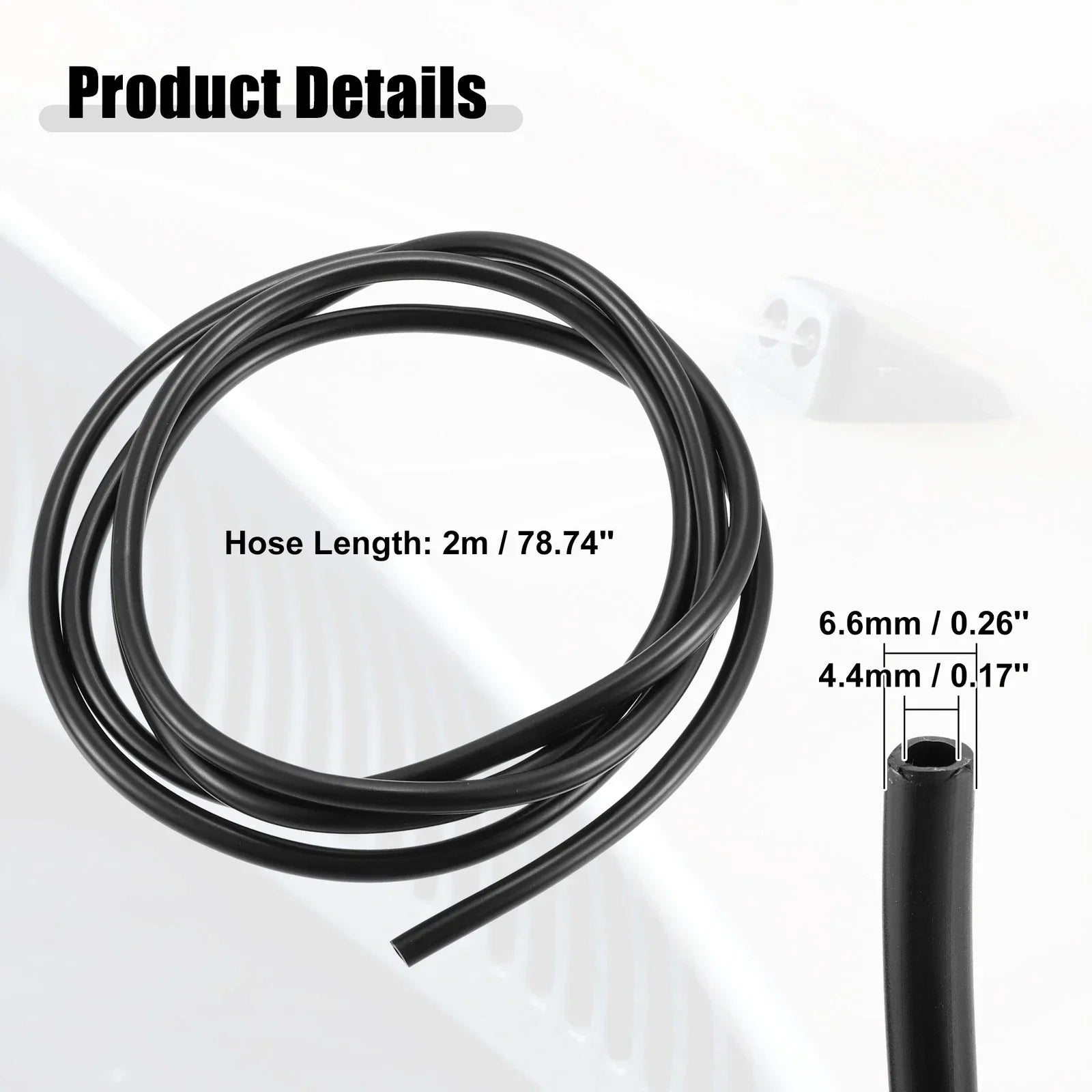 Front Windshield Washer Nozzle Kit for Dodge RAM (Fits 2M Hose)