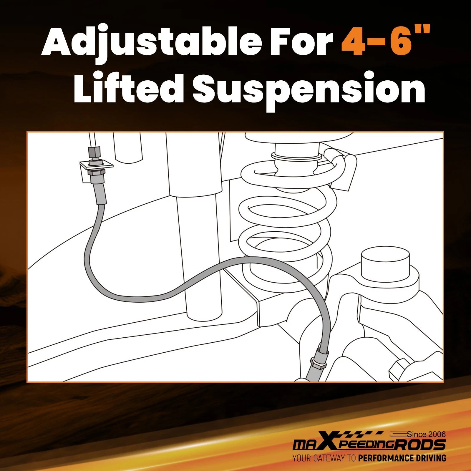 Extended Brake Lines for Chevrolet C10 K10 (1971–1987)