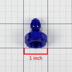 6AN Female Flare to Male 4AN Hose Fitting Adapter - Blue Aluminum Anodized