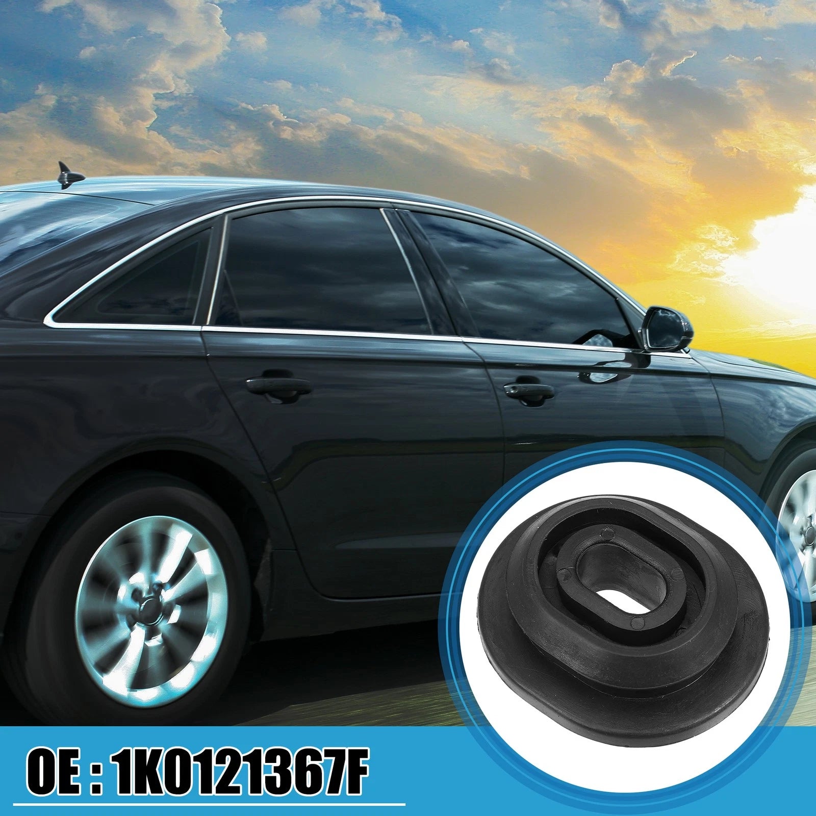 Set of 2 Radiator Mount Bushings 1K0121367F for Volkswagen Audi 