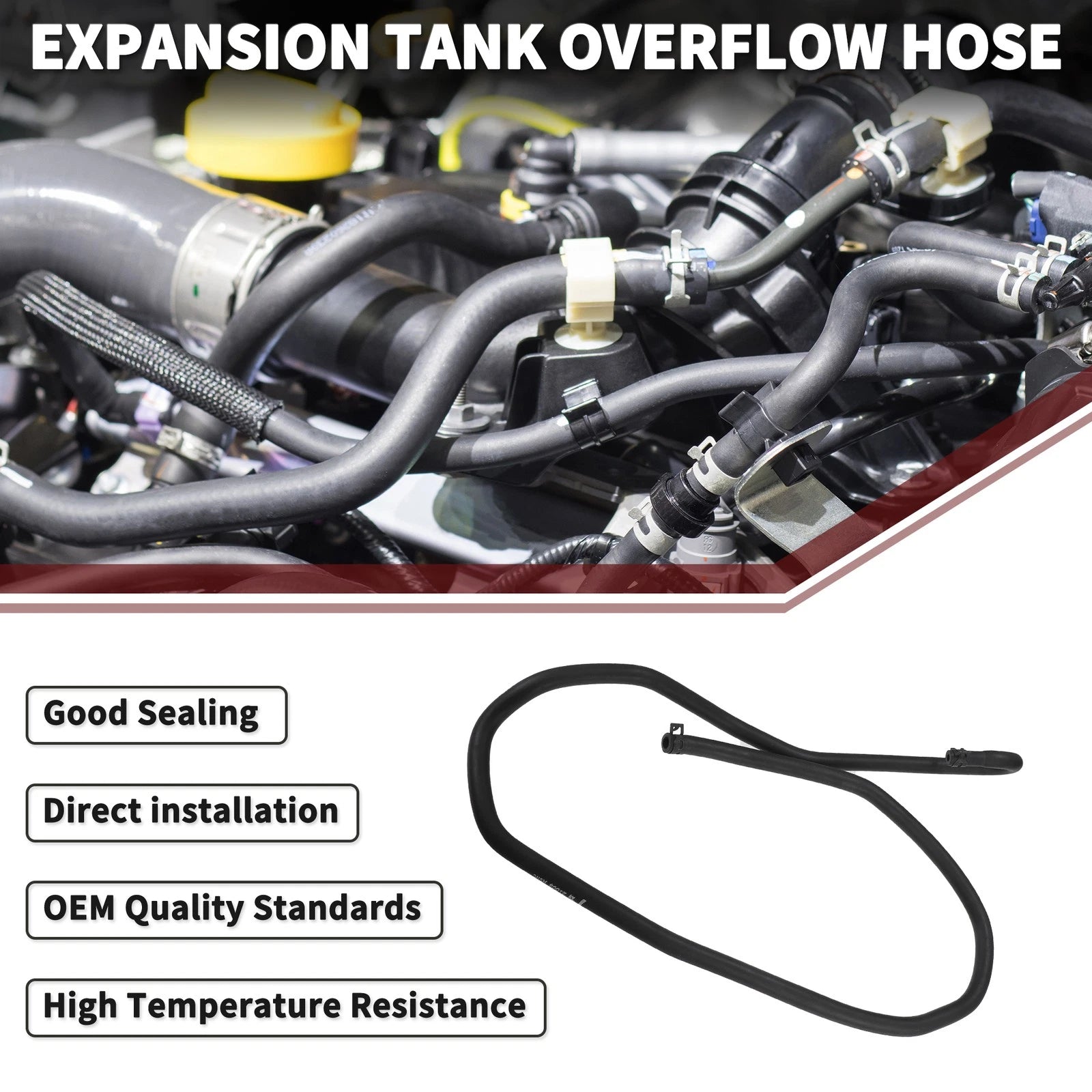 Expansion Tank Overflow Hose for Ford Focus MK2 (2004–2011) No. 3M5H8C012KL