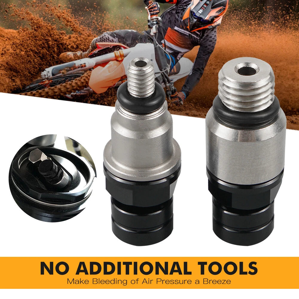2X Front Fork Air Bleeder Valves for KTM 125-450 SX XC SXF XC-F (2017–2019)