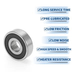 6302VV Deep Groove Ball Bearing for Scooter Skateboard Wheel (P0)