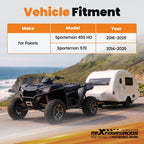 2" Rear Hitch for Polaris Sportsman 450 570 (2014–2025) Black