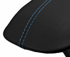 Console Lid Pull Over Cover Leather for Ford Mustang (2015–2020) Blue Stitch