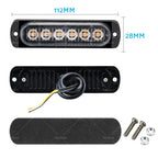 6 LED Strobe Flash Lights for Car Truck Emergency Warning (Universal)