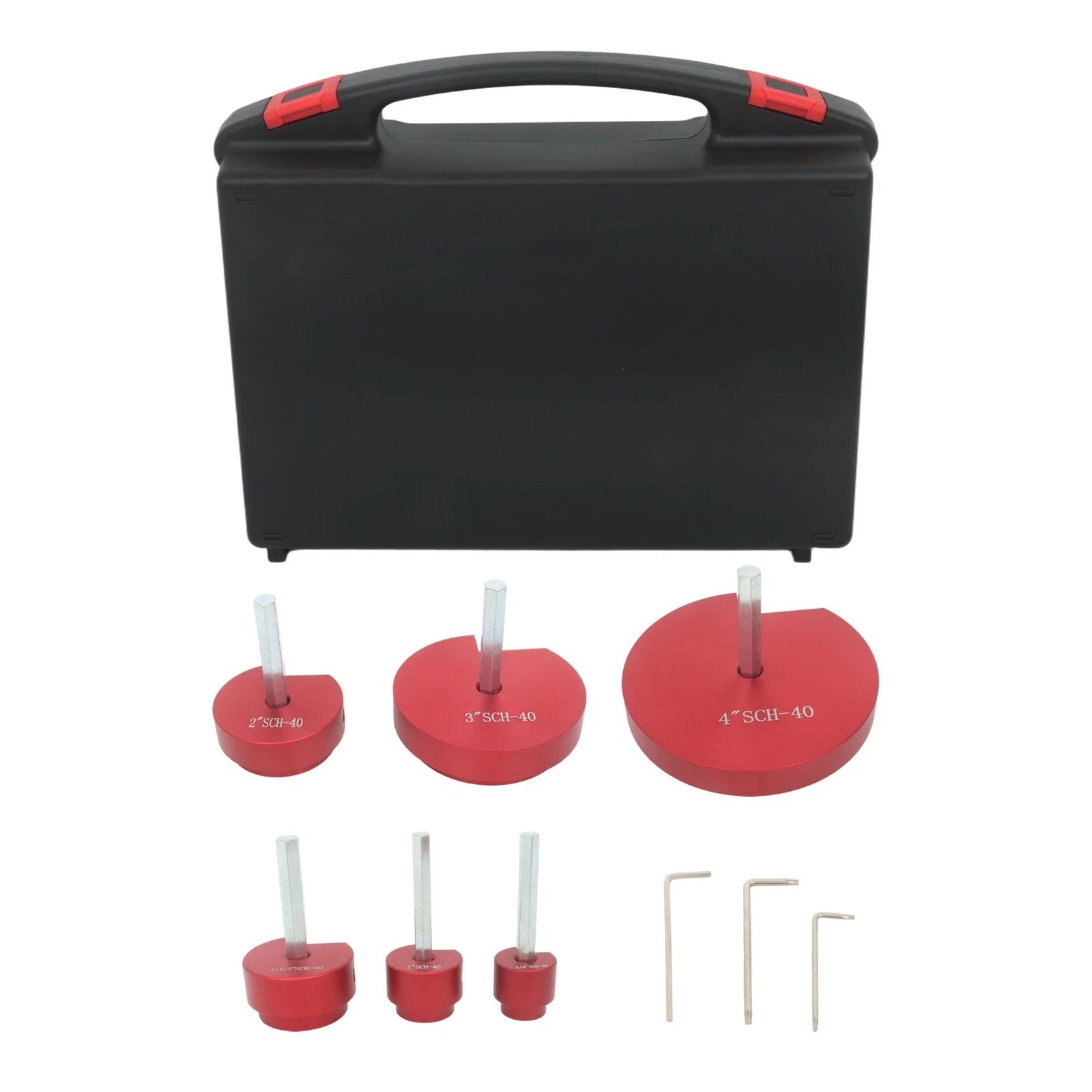 6 Pcs Pipe Reamer Kit for Plastic Pipe Fittings (0.75" to 4")