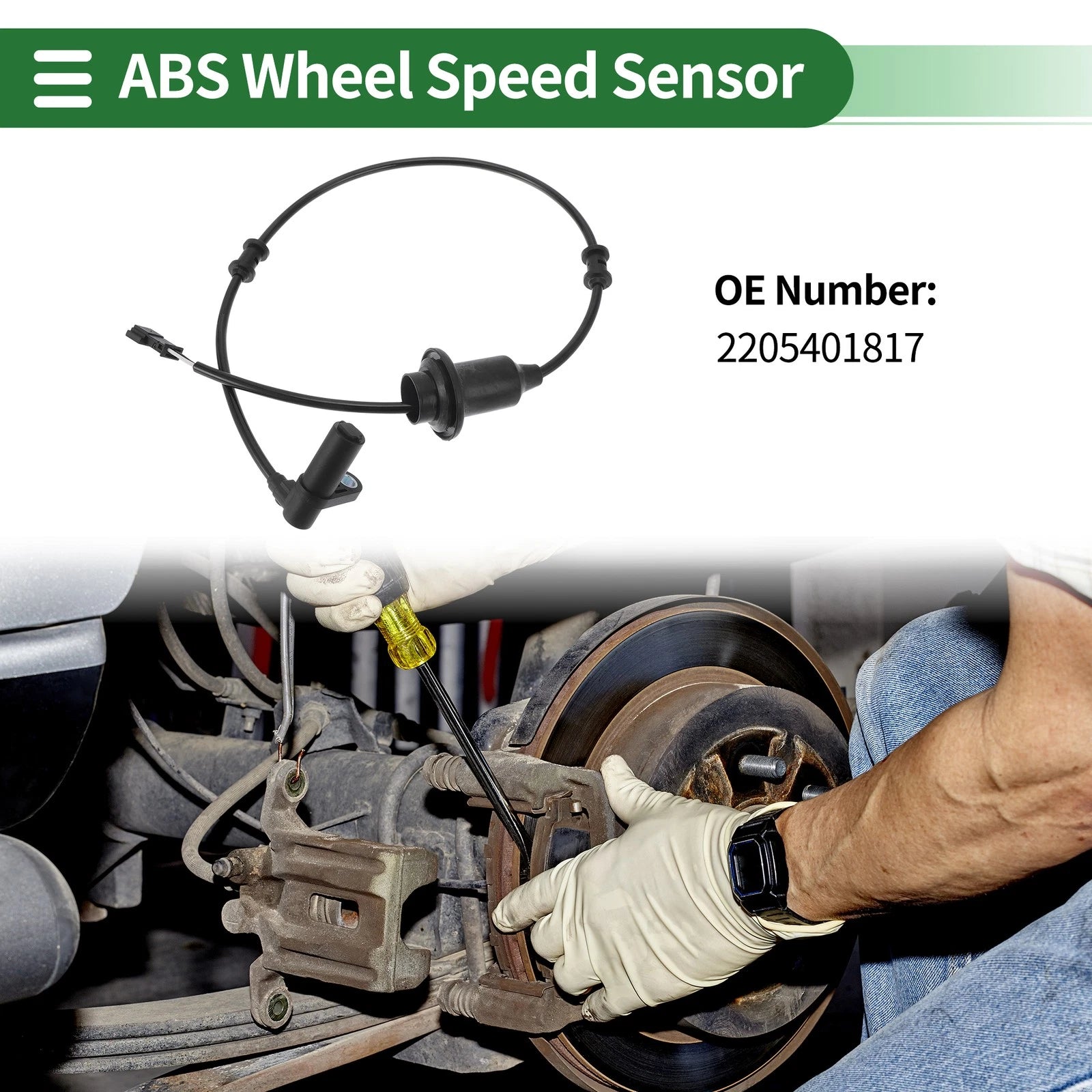 ABS Wheel Speed Sensor No. 2205401817 for Mercedes-Benz CL500 (2003–2006)