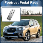 Footrest Pedals Cover for Subaru Forester (2003–2005) Aluminum Alloy Silver