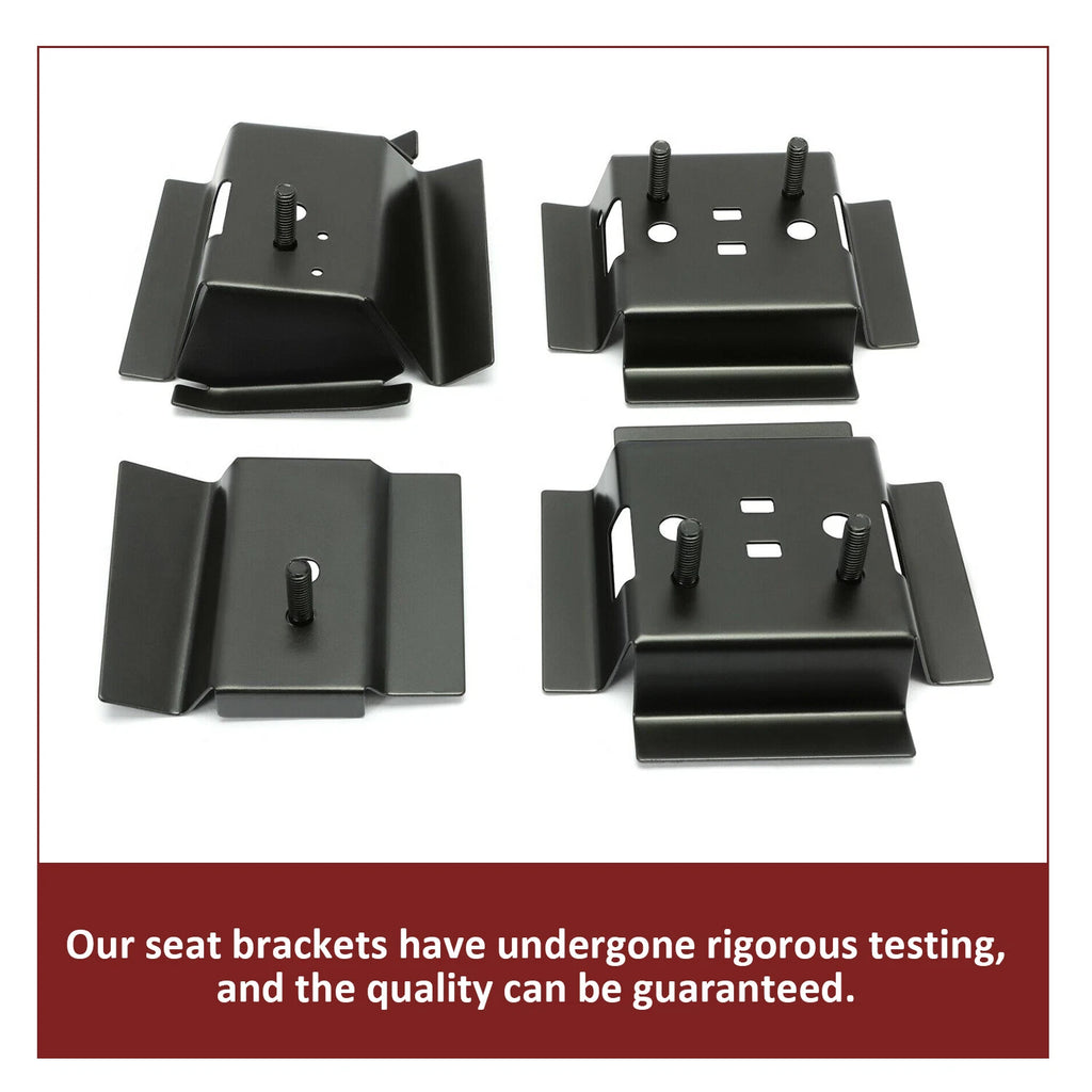 Set of 4 Bucket Seat Rail Mounting Brackets for G-Body Buick/Chevy (1978–1988)