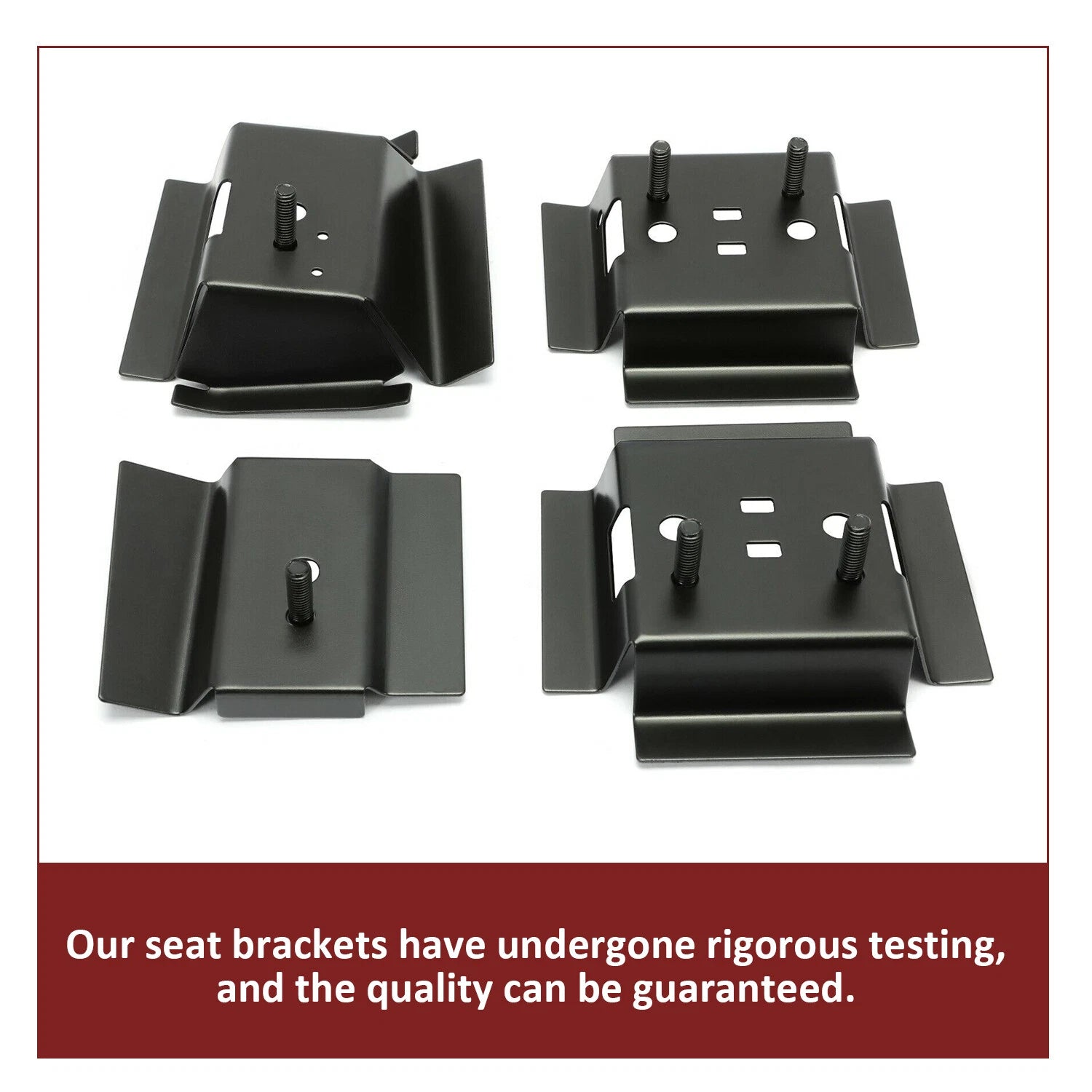 Set of 4 Bucket Seat Rail Mounting Brackets for G-Body Buick/Chevy (1978–1988)