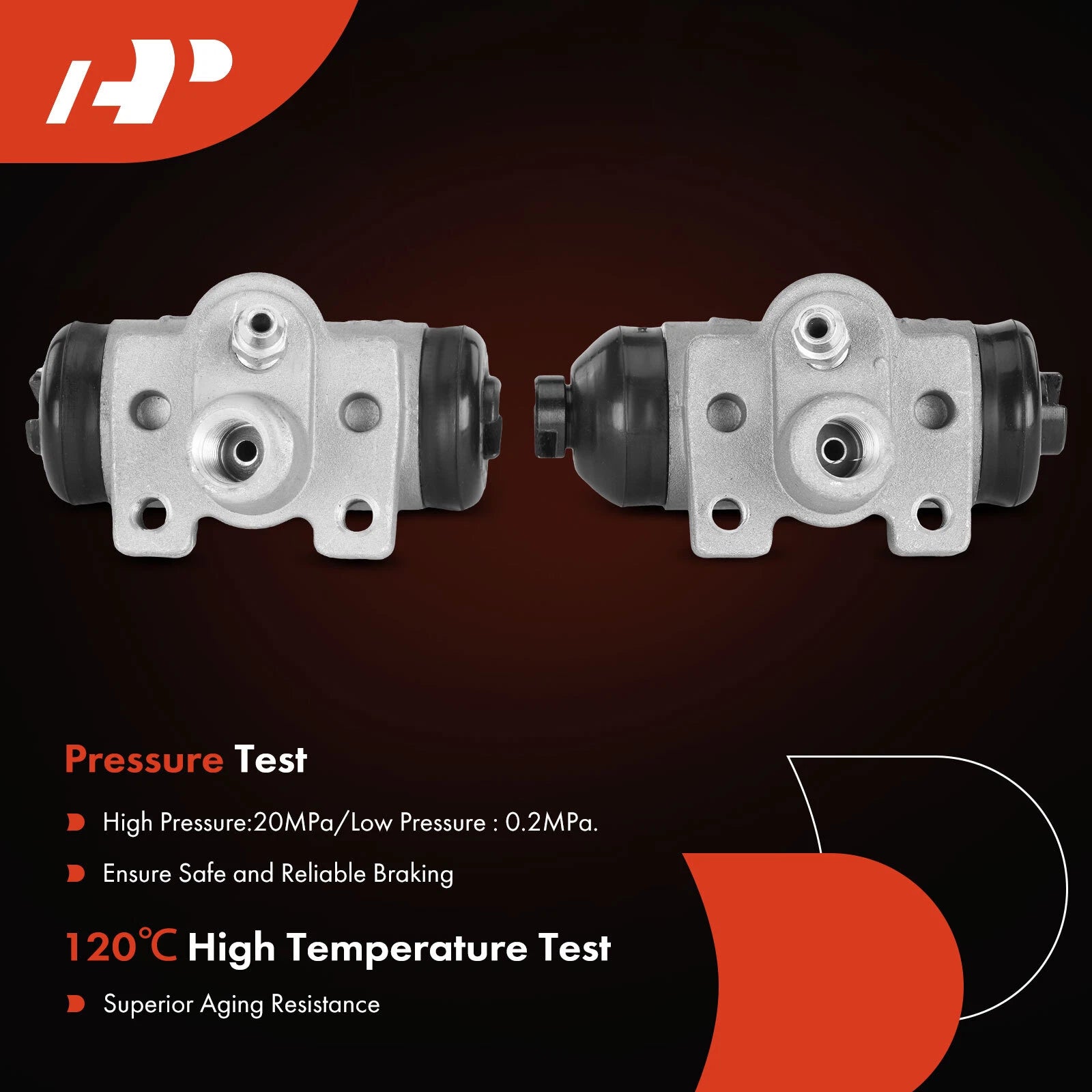 2X Rear Drum Brake Wheel Cylinders for Honda Accord Civic (1990–2002)