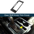 ABS Gear Shift Knob Cover Sticker for Ford F150 (2015–2020) Carbon Fiber Black