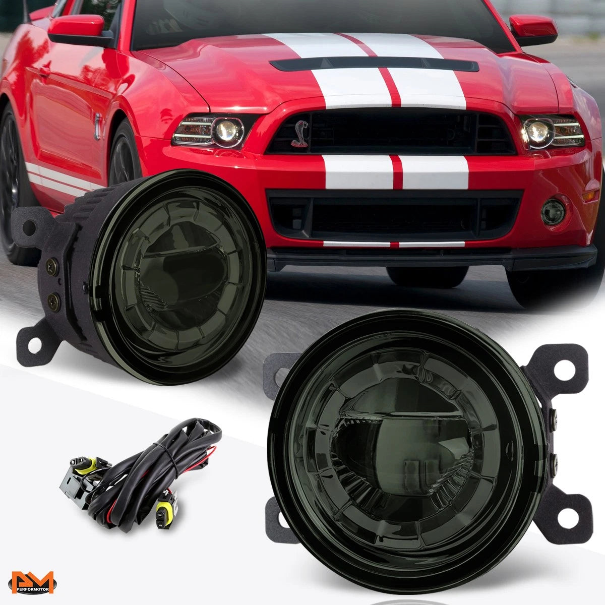 Smoked Lens LED Fog Lights for Civic (2013–2020) / Focus (2008–2011)