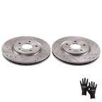 Set of 2 Front Brake Rotors for Chrysler Pacifica (2017–2021) Voyager (2020–2021)