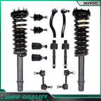 12pc Front Strut Coil Spring Sway Bar Tie Rod Kit for Honda Accord (2003–2007)
