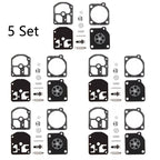 Set of 5 Carburetor Carb Kits for Stihl 009 010 011 012 (ZAMA C1S-S1A RB-11)