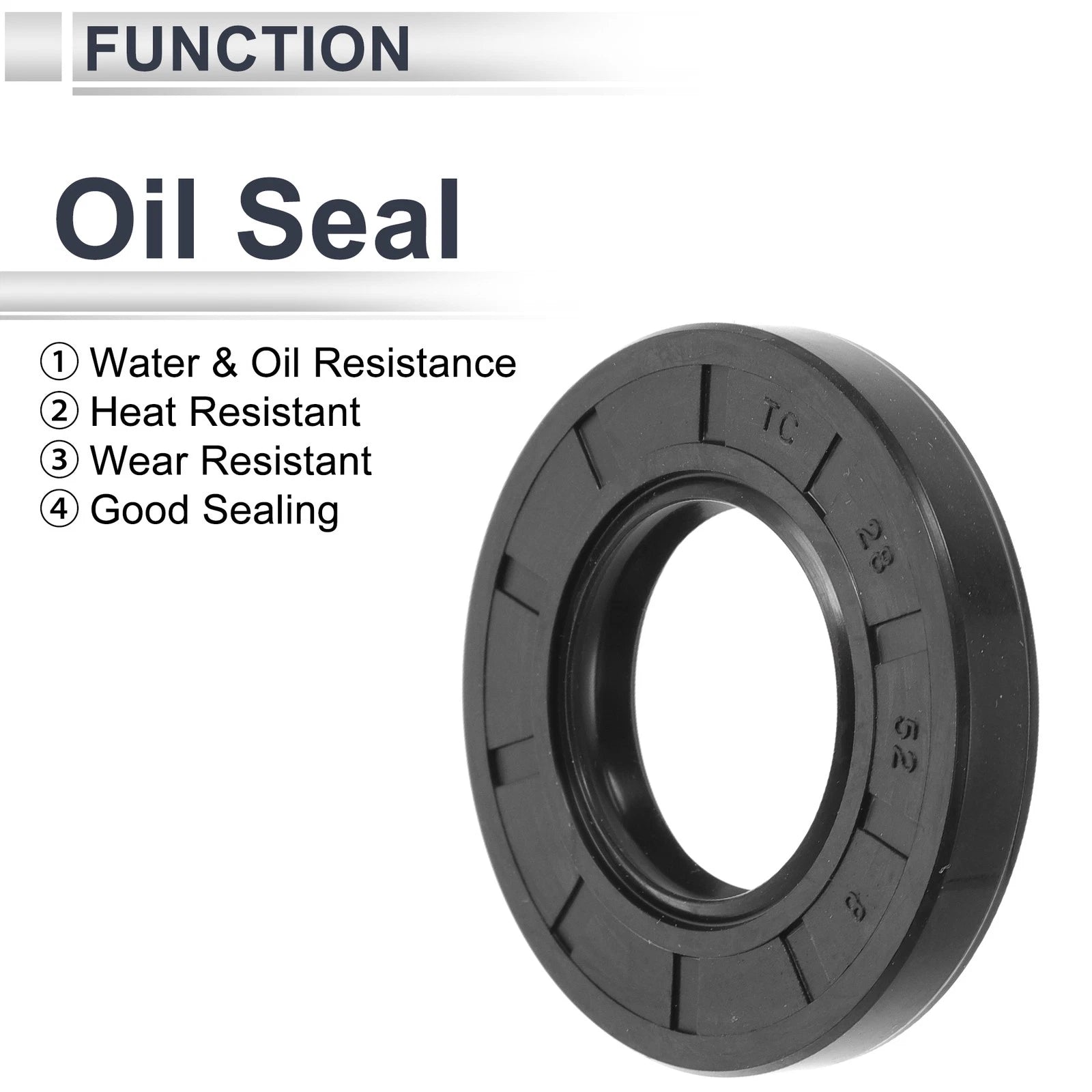 Set of 5 Oil Seal Rotary Shaft Seal TC Ring 28x52x8mm Nitrile Rubber