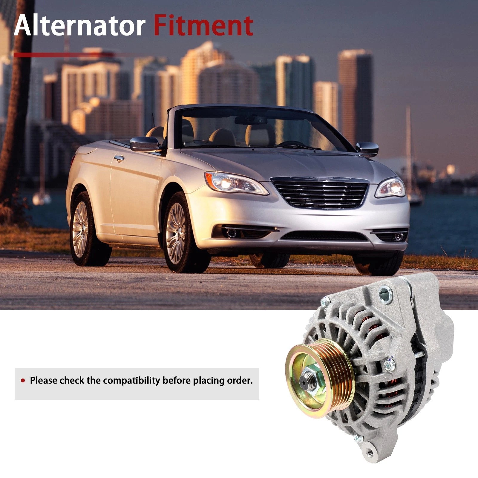 75Amp Alternator for Honda Civic Del Sol 1.6L (1996–1998)