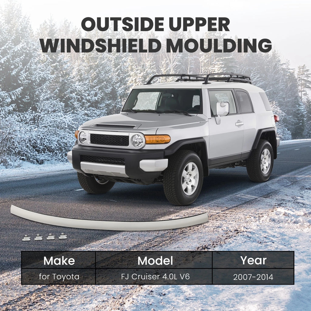 Front Windshield Upper Reveal Molding for Toyota FJ Cruiser (2007–2014)