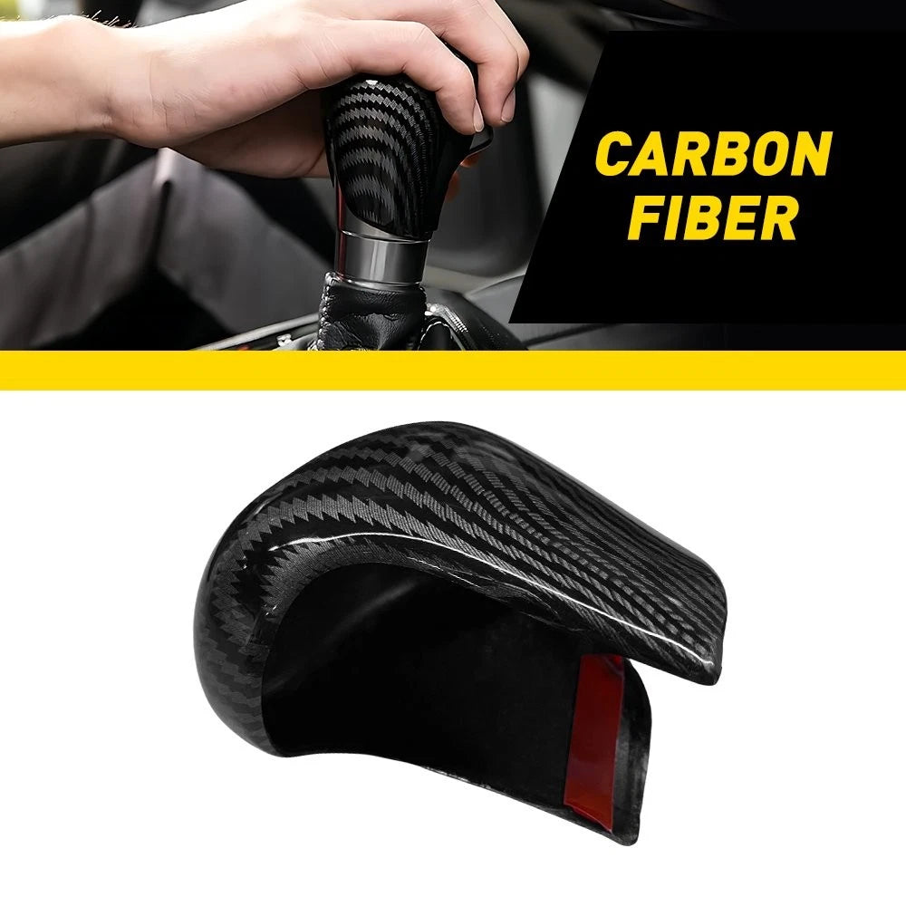 Interior Gear Shift Lever Head Knob Cap Cover for Honda HR-V (2023–2025) Carbon Fiber