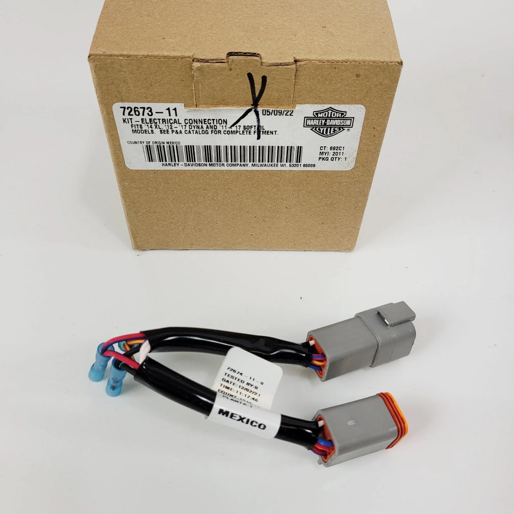 6-Way Electrical Connection Kit Splitter for Harley-Davidson Dyna 72673-11