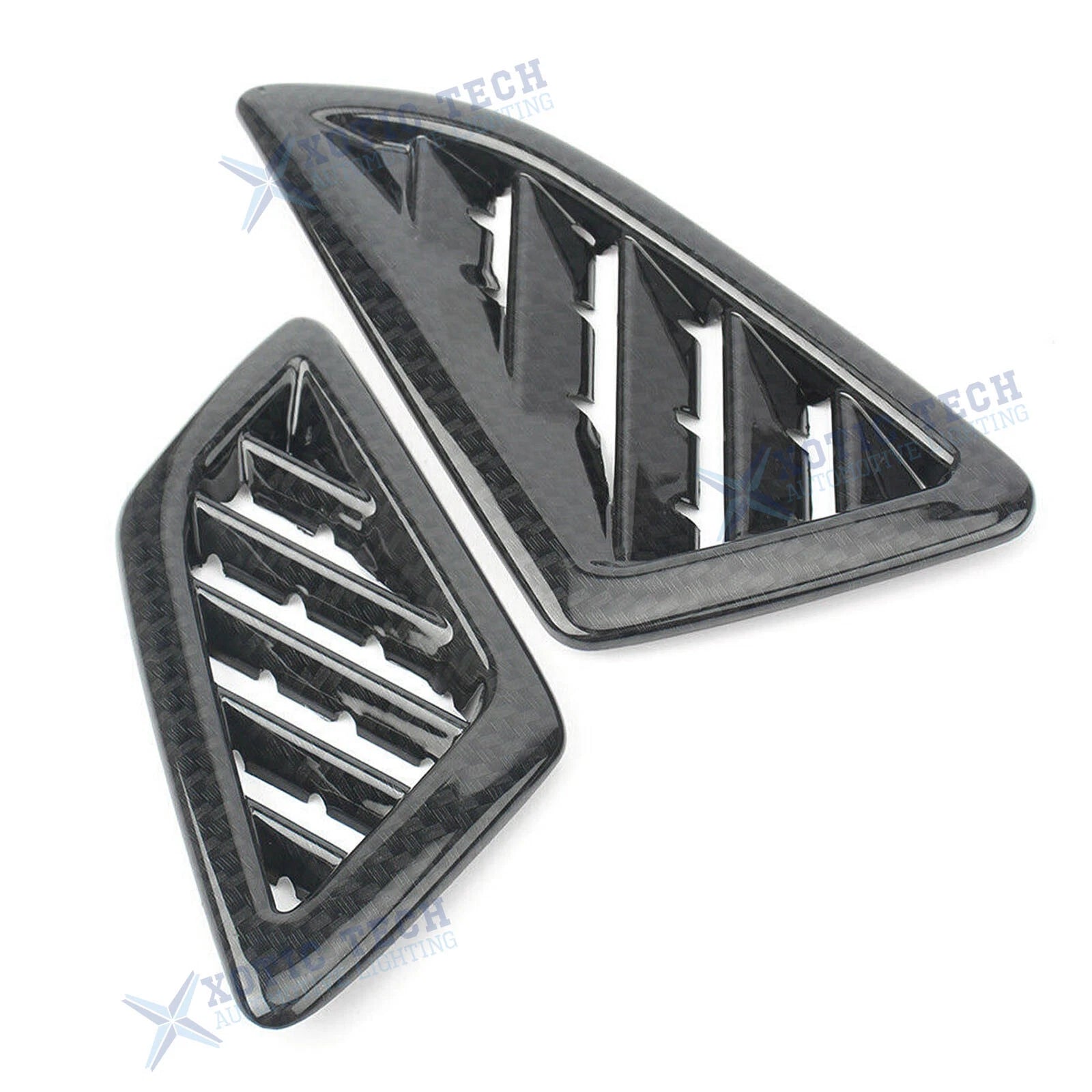 Carbon Fiber Inner Pattern Dashboard AC Vent Outlet Decor for Honda Civic (2016-2021)