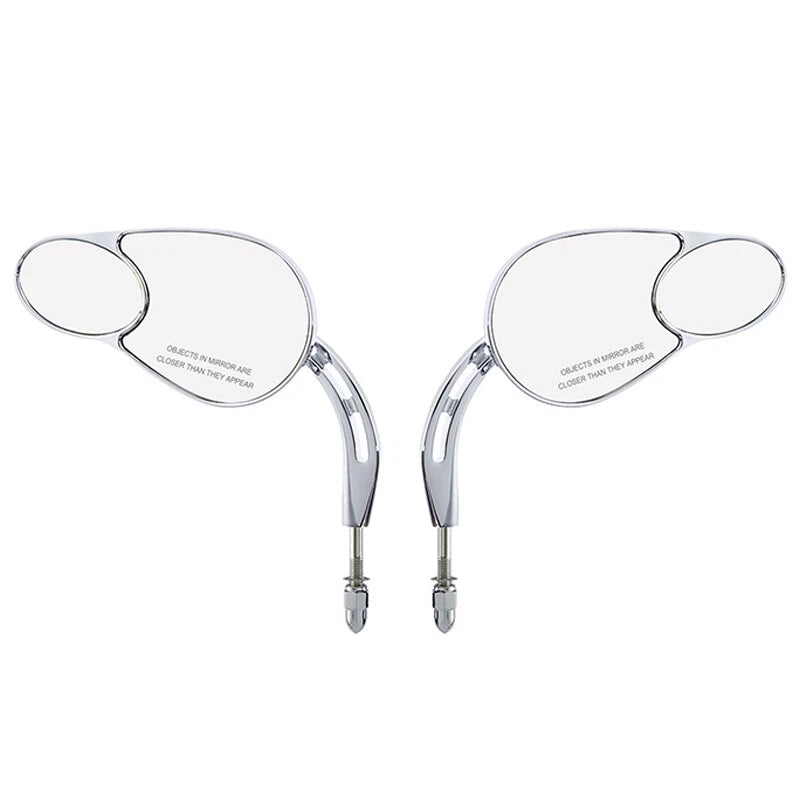 Chrome Rear View Mirrors for Harley Road Glide Touring Sportster XL 1200 883 (2014–2023)