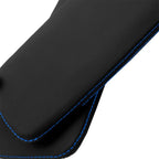 Sunvisor Covers for Ford Mustang (2005–2009) Blue Stitch PVC Leather