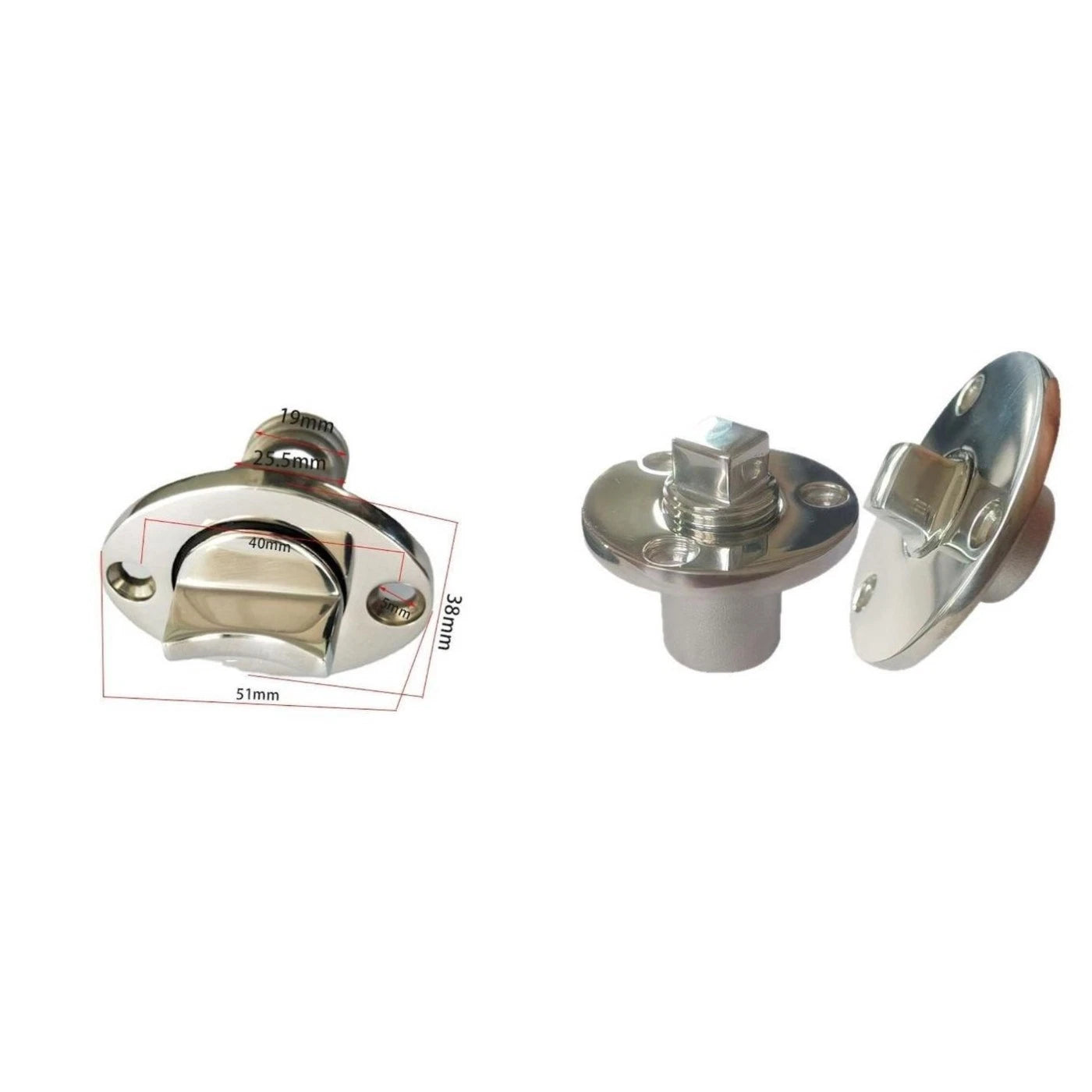 Stainless Steel Boat Drain Connector for Yachts