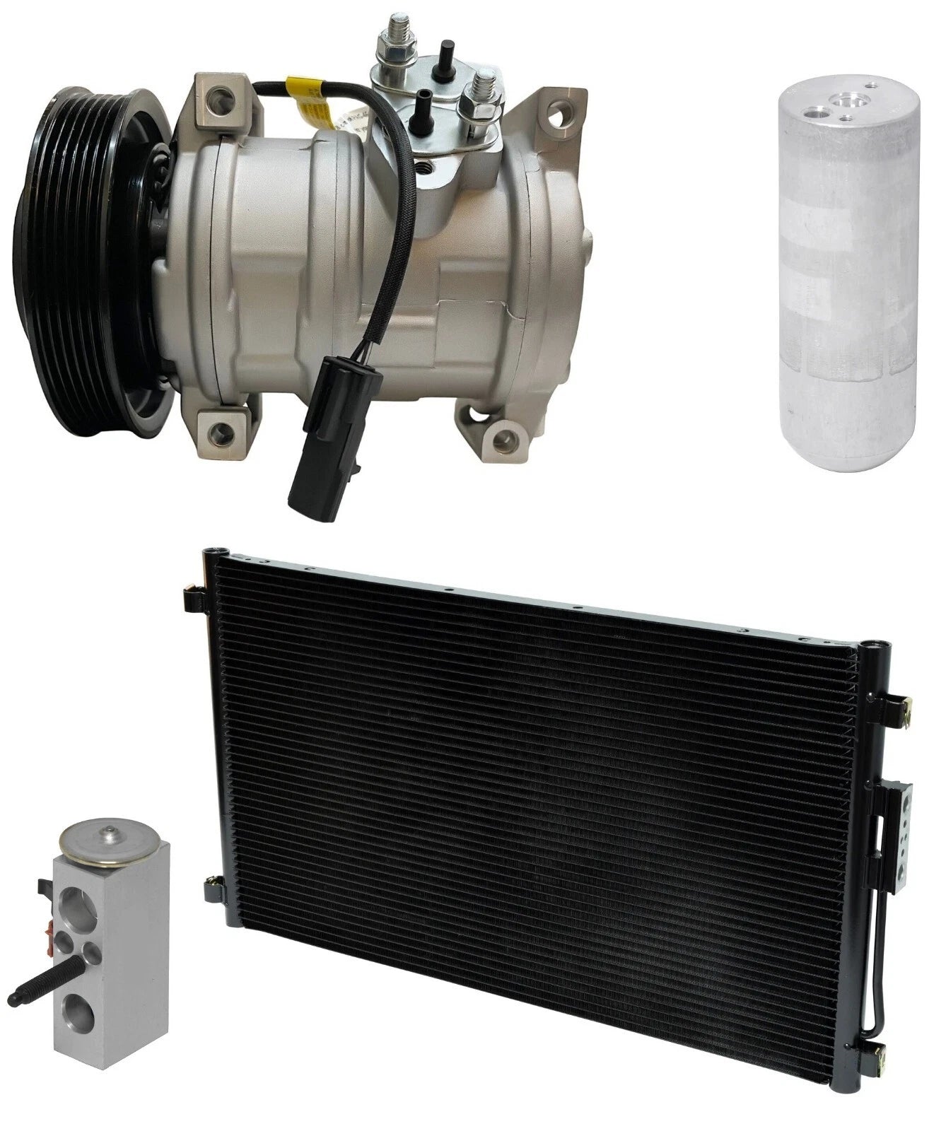 AC Compressor Kit With Condenser for Chrysler Voyager 2.4L (2002-2004)