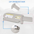 Left Driver Sun Visor for Infiniti QX60 JX35 Pathfinder (2013–2018)