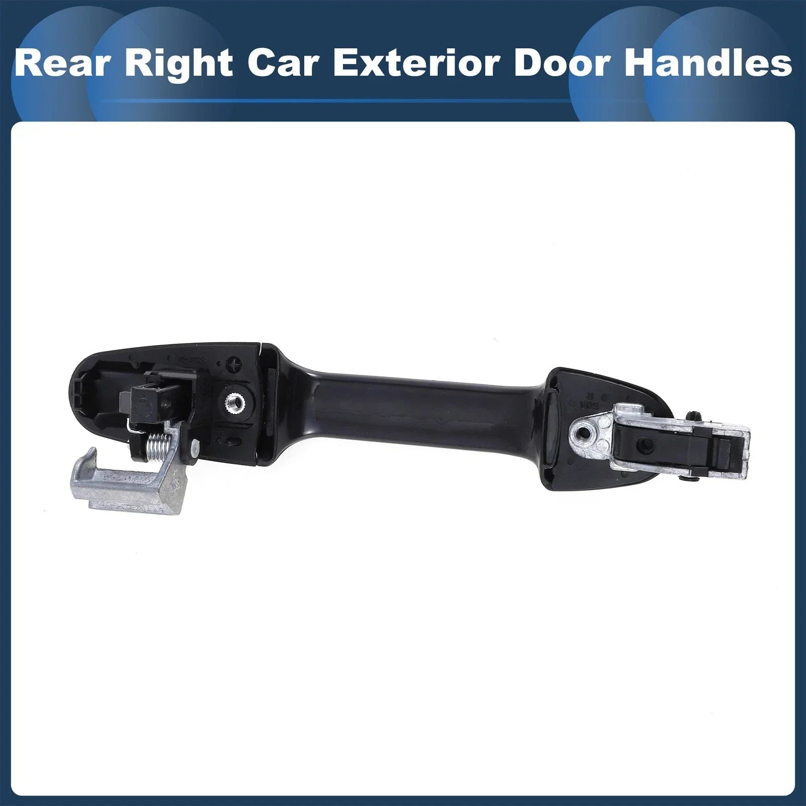 Rear Right Exterior Door Handle for Honda Accord (2003-2007) Black