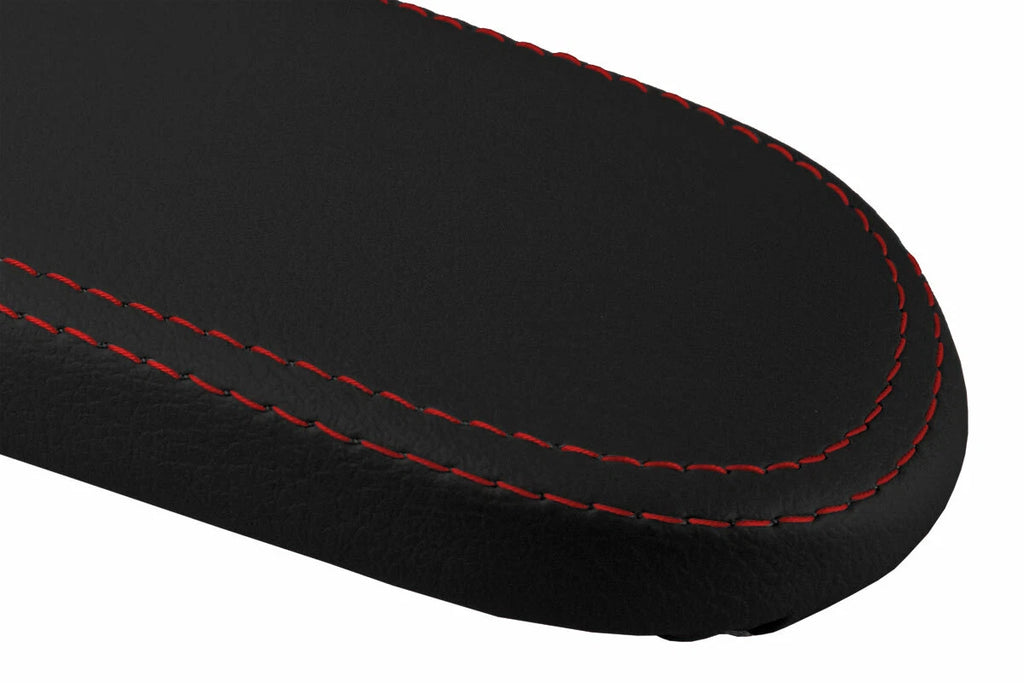 Console Lid Pull Over Cover Leather for VW Jetta Vento (1999–2004) Red Stitch
