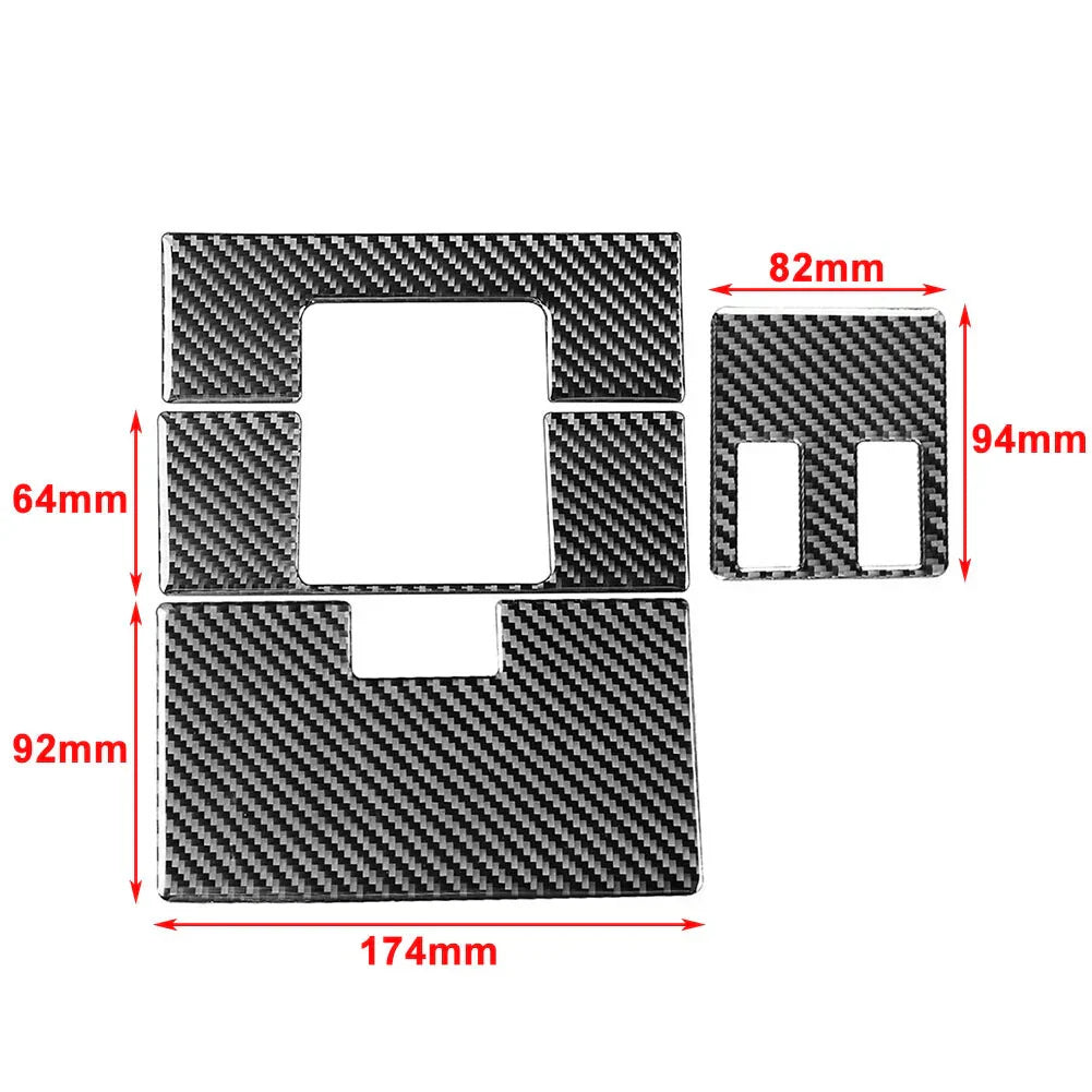 4 Pcs Reading Light Panel Cover Trim for Toyota Tundra (2014-2021) Black