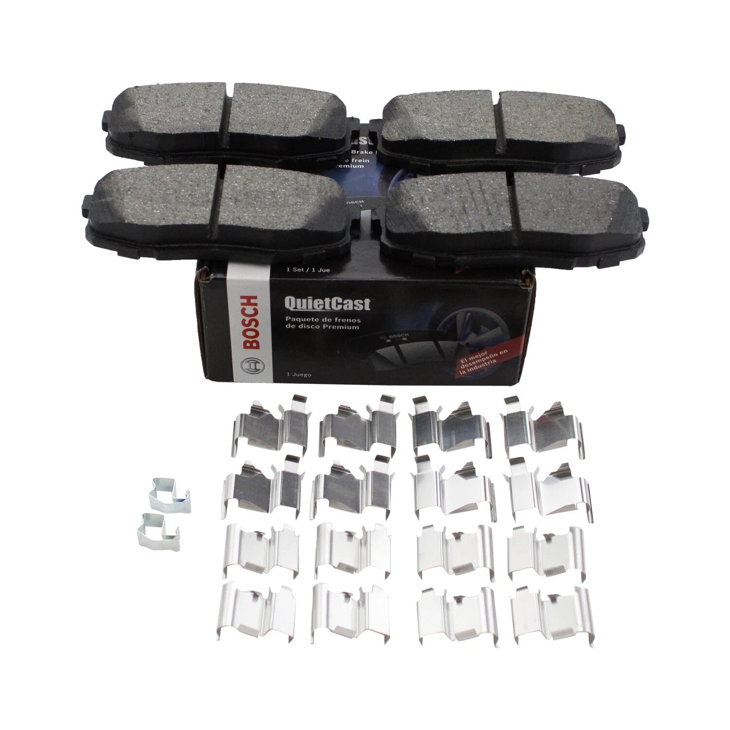Set of 4 Bosch QuietCast Rear Ceramic Brake Pads for LX570 Land Cruiser Sequoia Tundra (2008–2021)