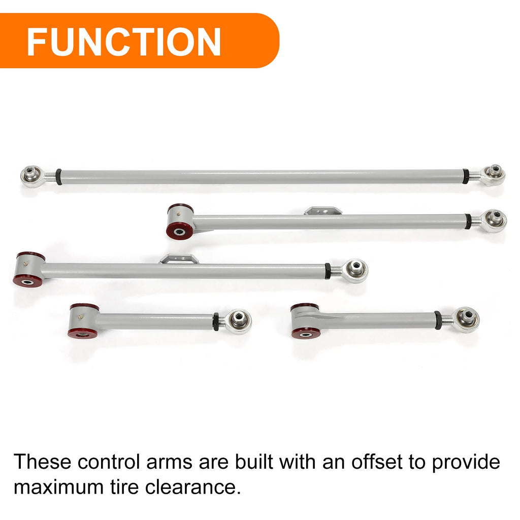 Set of 2 Rear Control Arms + Track Bar for 4Runner FJ Cruiser (2003–2009)