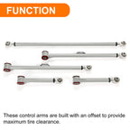 Set of 2 Rear Control Arms + Track Bar for 4Runner FJ Cruiser (2003–2009)