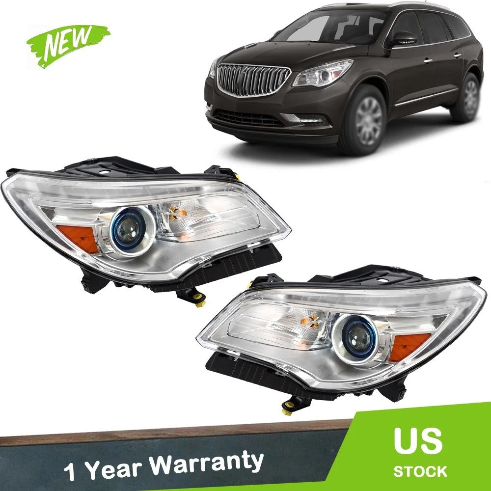 LED Headlights for Buick Enclave (2013–2017) Left+Right Side HID W/AFS