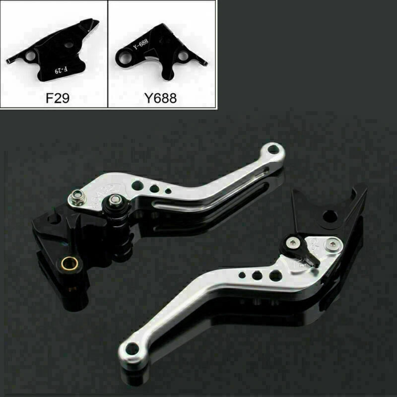 Short Brake Clutch Levers for Honda CBR600RR (2003–2006) CBR954RR (2002–2003) Silver T9