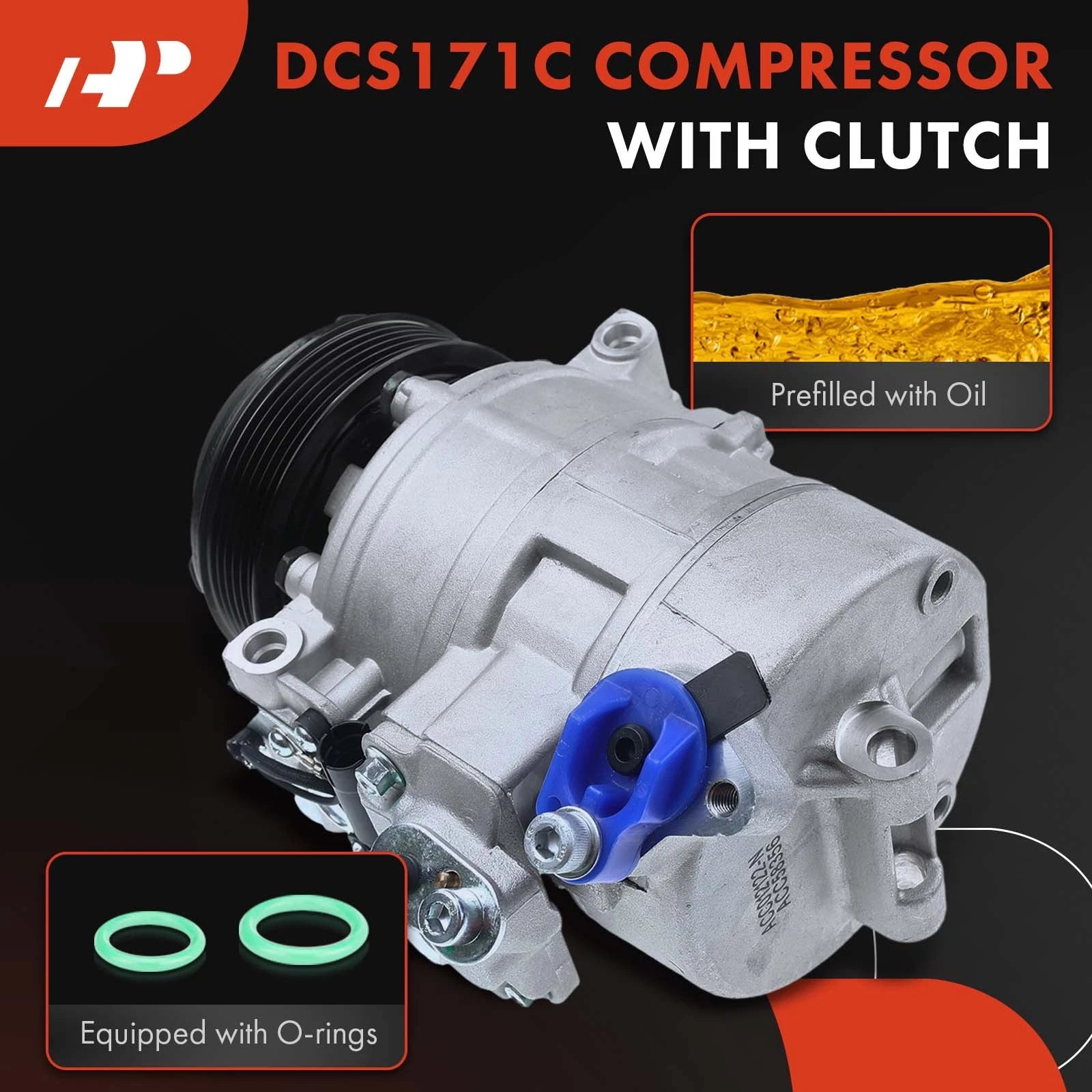 A/C Compressor with Clutch for BMW 328i xDrive E92 (2011-2013)
