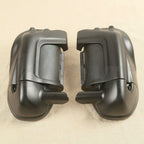 Matte Black Lower Vented Leg Fairing Glove Box for Harley Touring (1983–2013)