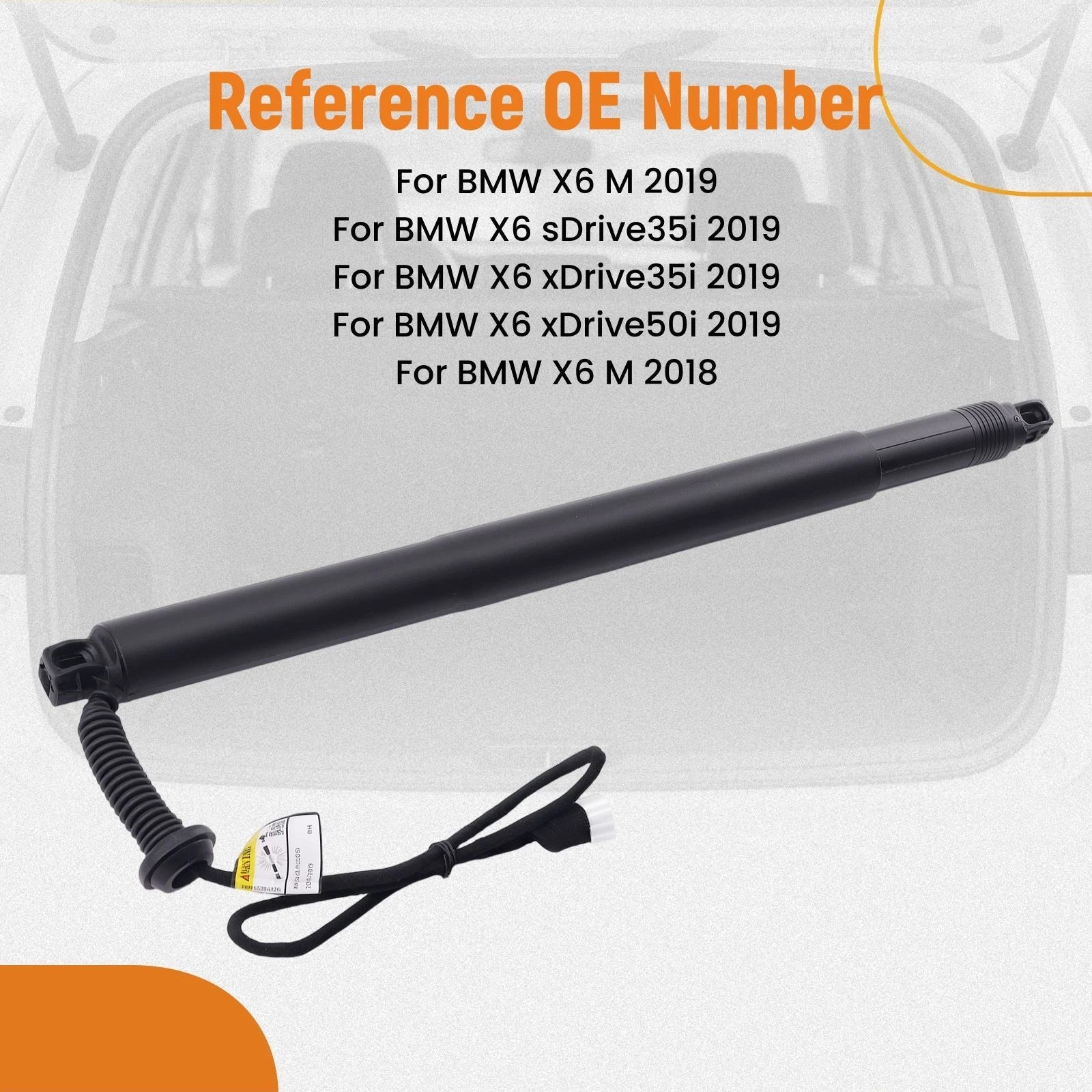 Hatch Lift for BMW X6 xDrive35i (2015–2019) Rear Right 51247434044 Steel