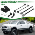 8 Pcs Front Suspension Kit Tie Rod Ends Sway Bar Link for Dodge 