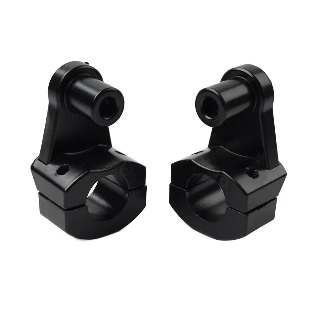 7/8" to 1-1/8" Black Motorcycle Handlebar Mount Clamps for Fat Bars