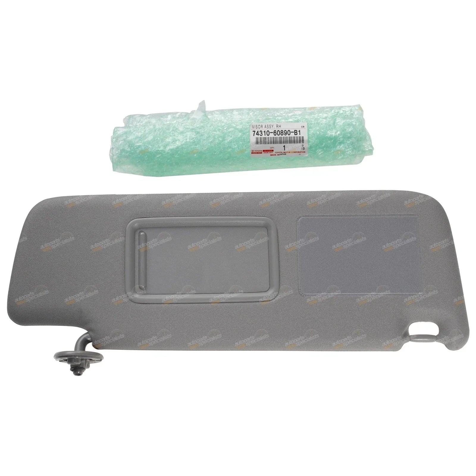 Sun Visor RH Stone Grey for Toyota 120 Series Prado (2003–2009)