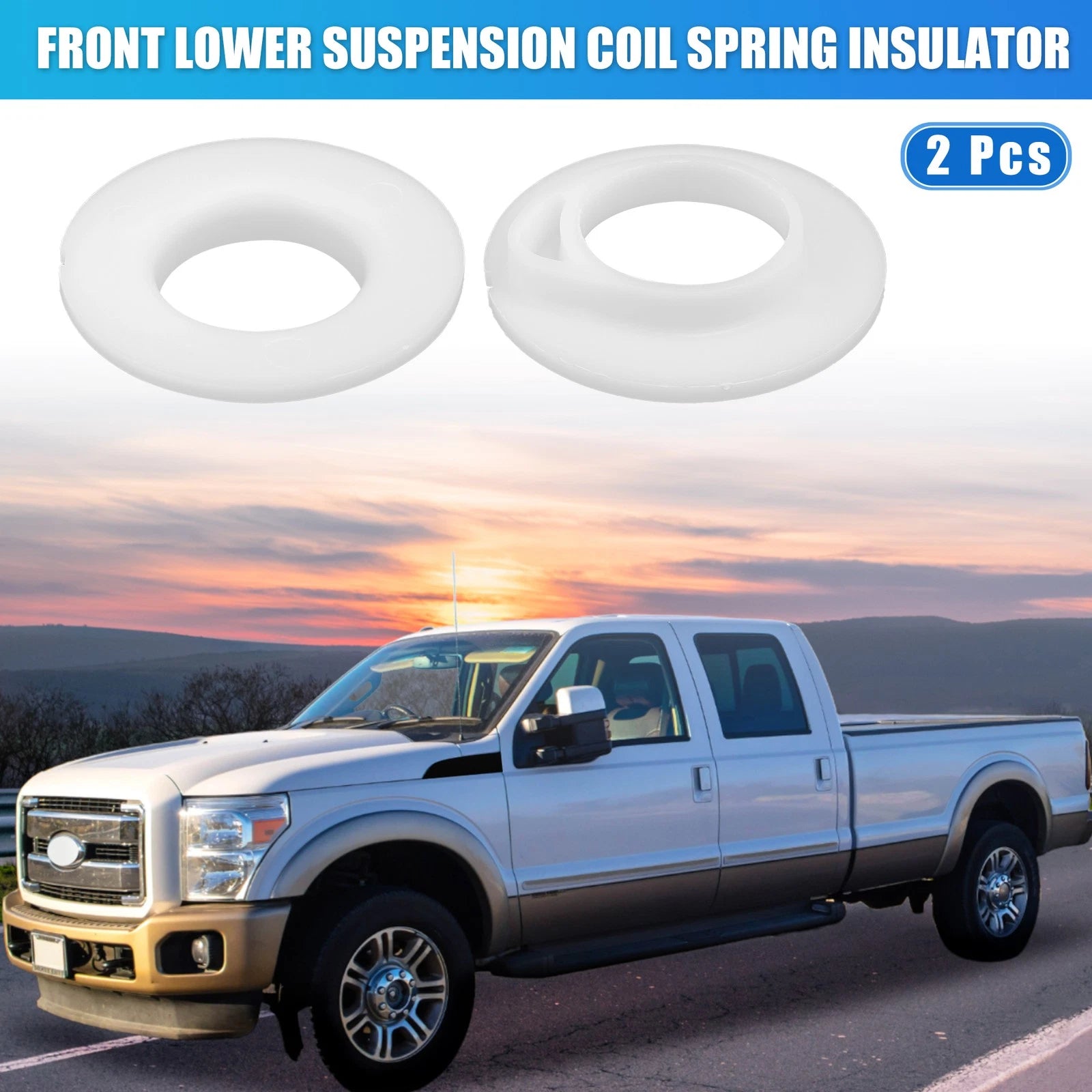2X Front Lower Suspension Coil Spring Insulator E8TZ5414B for Ford F150 F250 (1992–1996)